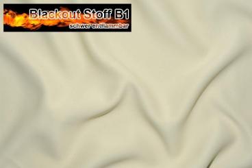 Blackout Stoff B1 - Creme - 2,0 Meter 