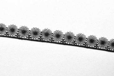 Spitzenborte Blumen - 1,5 cm breit - Meterware 