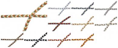 Geflochtene Kordel - Bunt 