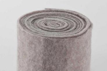 Wollfilz - 65 cm breit - 5/6 mm Hellbraun Melange