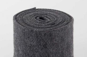 Wollfilz - 65 cm breit - 5/6 mm Dunkelgrau Melange