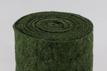 Wollfilz - 65 cm breit - 5/6 mm Dunkelgrün Melange