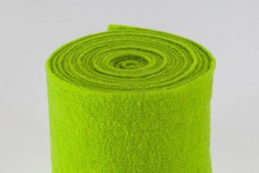 Wollfilz - 65 cm breit - 5/6 mm Grün intensiv