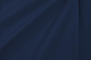 Baumwollstoff Popeline - Uni Nachtblau