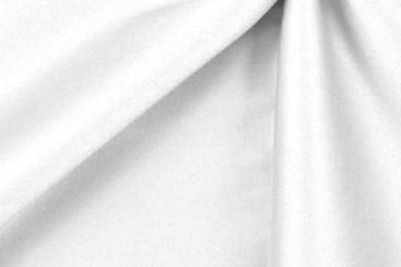 Baumwoll-Satin - Stretch - Uni Weiß