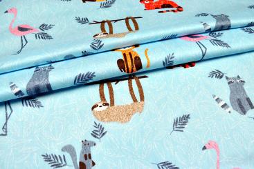 Baumwoll-Popeline - Tierfreunde 