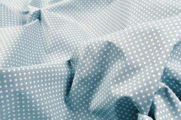 Baumwollstoff - Punkte - 290 cm - Hellblau 