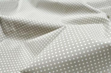Baumwollstoff - Punkte - 290 cm - Stone 