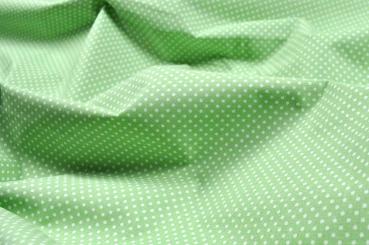Baumwollstoff - Punkte - 290 cm - Hellgrün 