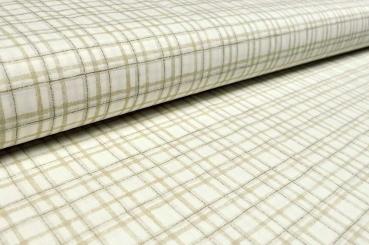 Bettwäsche-Stoff - Karo - 290 cm - Beige 