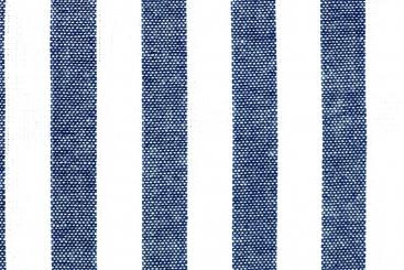 Baumwollstoff Längsstreifen - 1 cm - Alpenluft Nachtblau