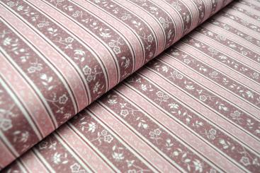 Baumwoll-Trachtenstoff - Susis Streifen - Almrosa 