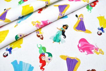 Baumwoll-Popeline - Disney©-Prinzessinnen 