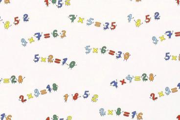 Baumwollstoff - Rechnen macht Spaß 