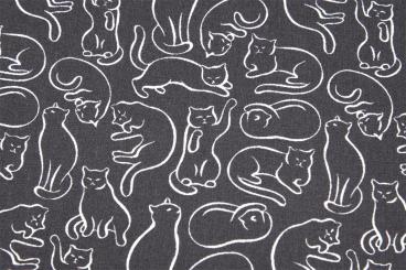 Baumwoll-Popeline - Cat Art 