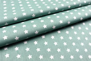 Baumwollstoff - Sterne - 295 cm - Mint 