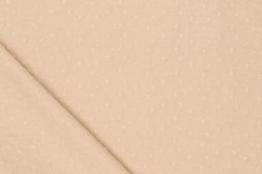 Baumwollstoff bestickt - Rosalie - Beige 