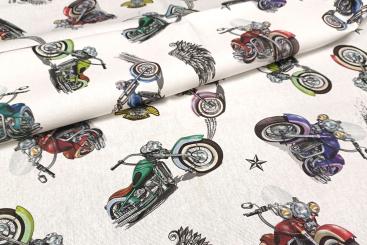 Dekostoff Baumwolle - Motorbikes - 280 cm 