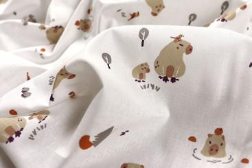Baumwollstoff - Capybara 