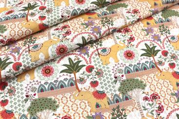 Baumwollstoff - Elephant India 