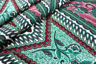 African Java Print - Premium - Grün 