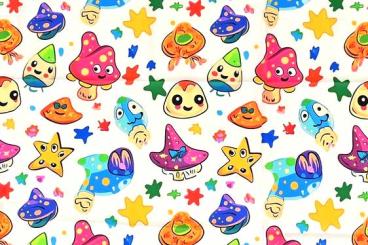 Baumwollstoff Digital - Monsterparty 