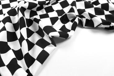 Popeline-Baumwollstoff - Schachbrett 