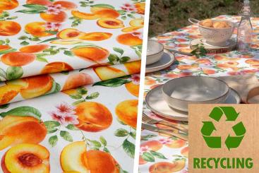 Dekostoff Recycling - Pfirsiche 