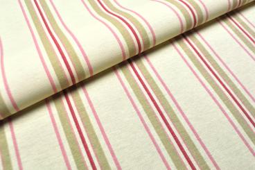 Dekostoff - Streifen - Champagner 