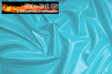 Deko-Taft - permanent schwer entflammbar - 310 cm - Türkis - 5,0 Meter 
