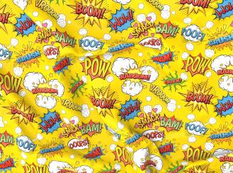 Universal-Stoff - Comic Kaboom Gelb