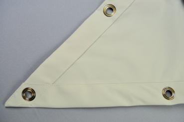 Fix Fertig Segeltuch Dreieck - rechtwinklig 450 x 225 cm - 6 Ösen - Sand 