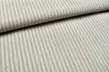 Dekostoff Simply - Streifen - Beige 