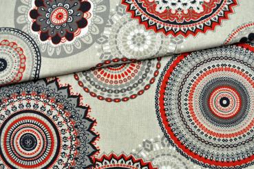 Dekostoff Leinen-Look - Luisas Mandala 