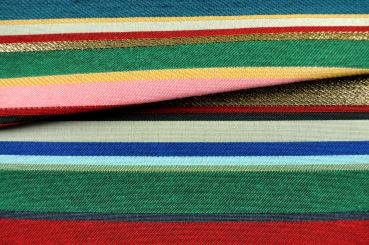 Jacquard-Stoff - Glanzstreifen - Grün 