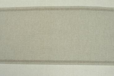 Dekostoff - Leinenoptik - Streifen - Beige - 1,0 Meter 