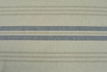 Dekostoff - Leinenoptik - Streifen - Blau - 1,0 Meter 