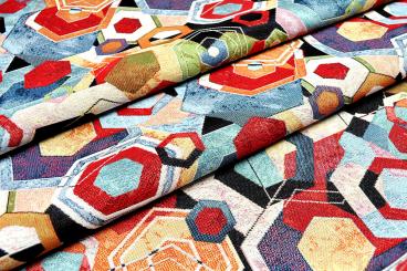 Dekostoff Gobelin - Geometric Art 