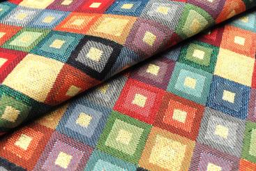 Gobelin Stoff - Colorful Diamonds 