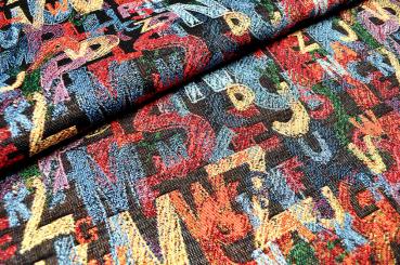 Gobelin-Stoff - 70s Art Style 