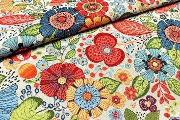Gobelin-Stoff - Flower Art 