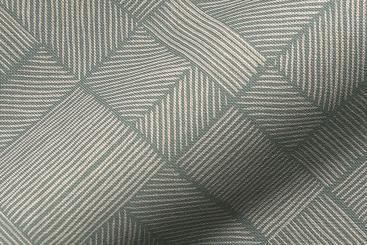 Dekostoff Leinenoptik - Diagonal - Grün 