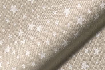 Dekostoff Leinenoptik - Glücksmomente - Sterne 