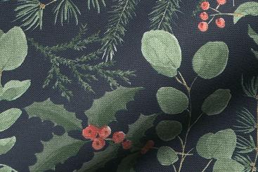 Dekostoff - Beerenzweige 