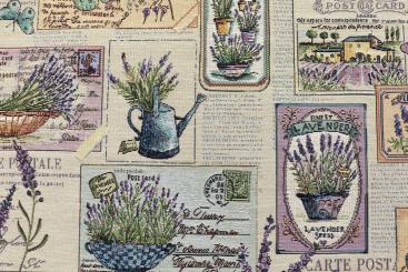Gobelin-Stoff - Lavendel-Garten 