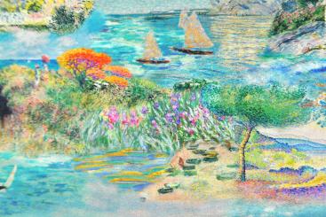 Premium-Dekostoff - See-Idylle 