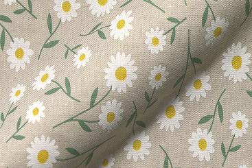 Dekostoff Leinenoptik - Daisy 