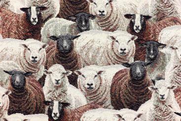 Dekostoff Gobelin - Schafe 