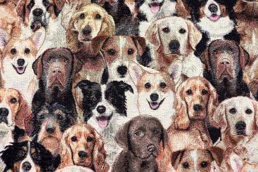 Dekostoff Gobelin - Hunde 