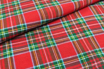 Dekostoff 280 cm - Schottenkaro - Rot 